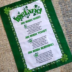 Ireland - Irish Blessing Banner/Tea Towel